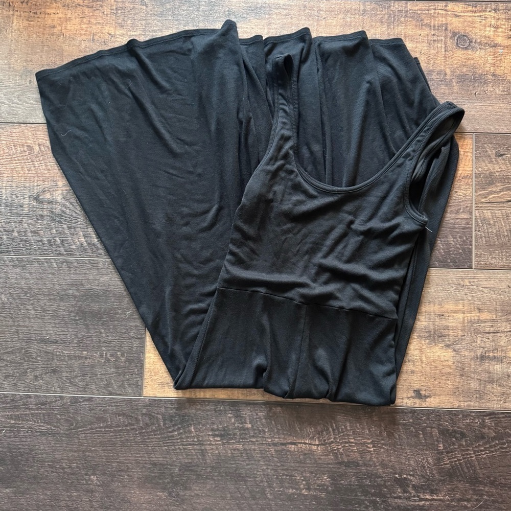 🖤 Marine Layer Ribbed Maxi Dress – Black – Size Small - Picture 4 of 5